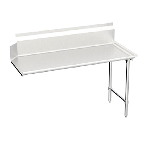 Omcan 28479 60" S.Steel Clean Straight Dishtable - 10" Splash Height, 18 Gauge / Right Side