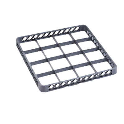 Omcan 33872 Dishwasher Rack Extender, 4-Row Cup Extender, 19-3/4"W x 19-3/4"D x 2"H, Full Size Gray