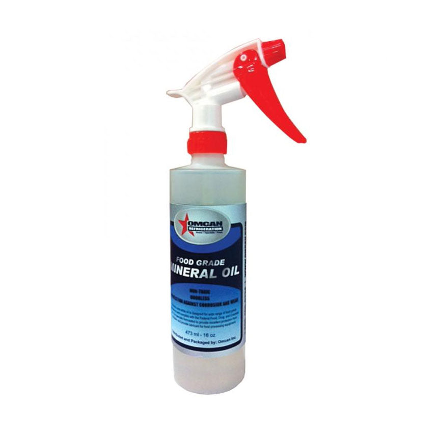 Omcan 39115 Mineral Oil Neutral Cleaner, 16 oz. Sprayer Included, Clear Liquid, 12/Set | 0" Wide