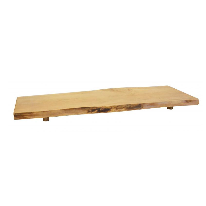 Omcan 39515 Hand-Crafted Canadian Hardwood Sushi Platter, 16" x 10", Wooden Board Servingware