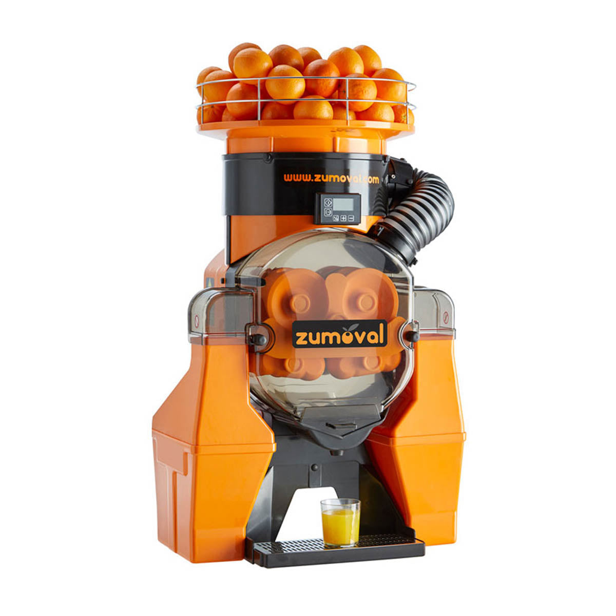 Omcan 39522 Zumoval Automatic Feed Citrus Juicer, 28 Oranges/Min-39 lbs Feeder | plastic housing
