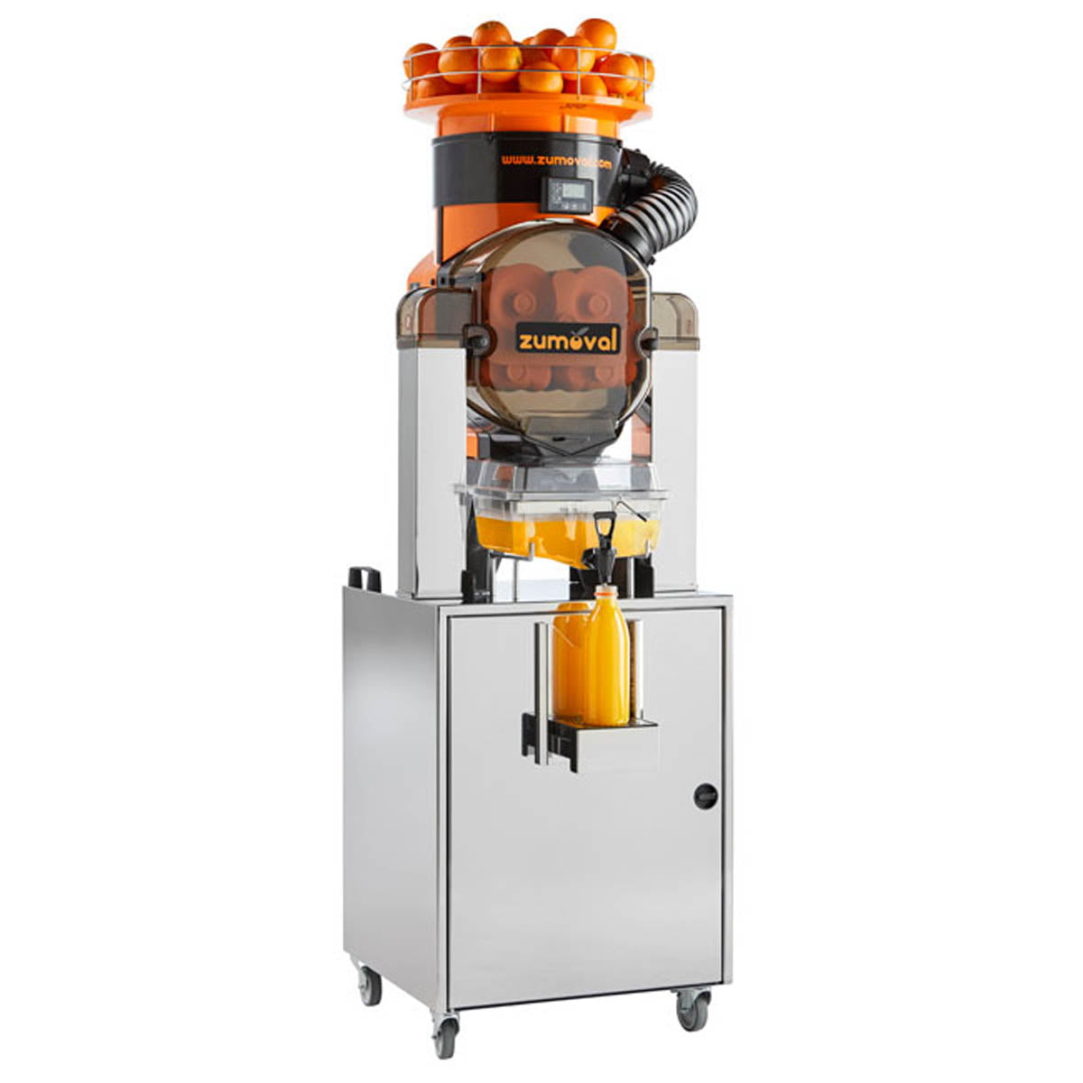 Omcan 39522 Zumoval Automatic Feed Citrus Juicer, 28 Oranges/Min-39 lbs Feeder | plastic housing