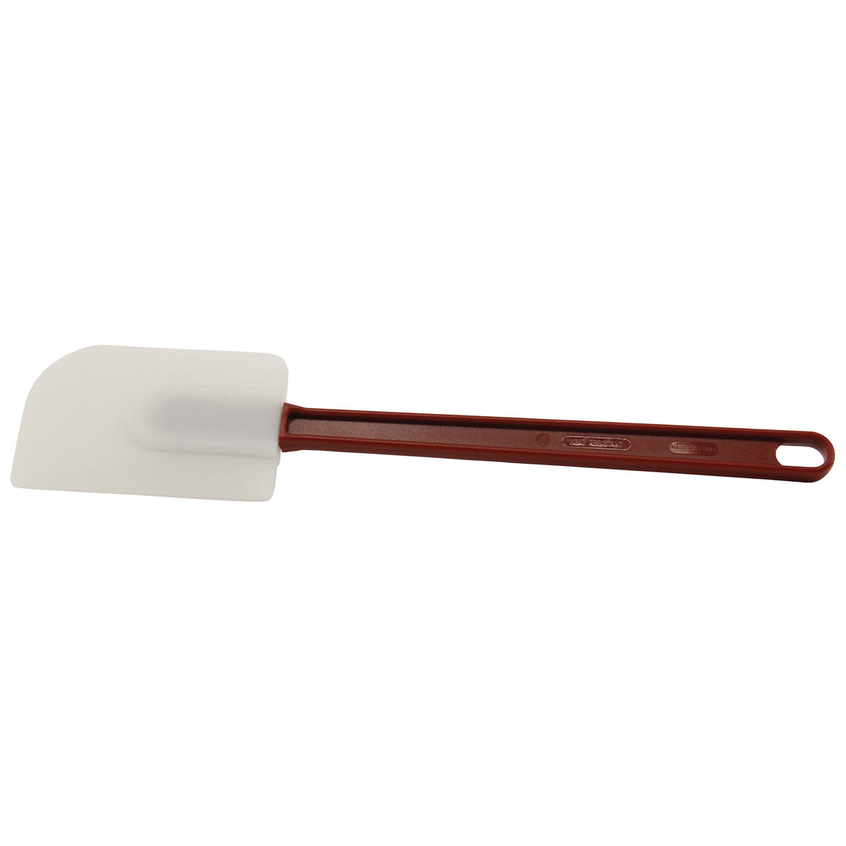 Omcan 40574 Spatula, 16" Length, White Silicone Head, Red Handle - Food Service Tool