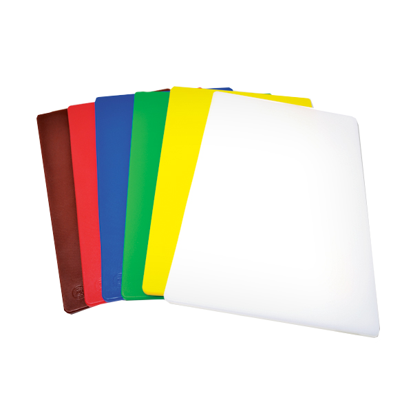 Omcan 41207 Plastic Cutting Board, 15" x 20" x 1/2" Yellow, Dishwasher Safe, USDA/FDA/NSF
