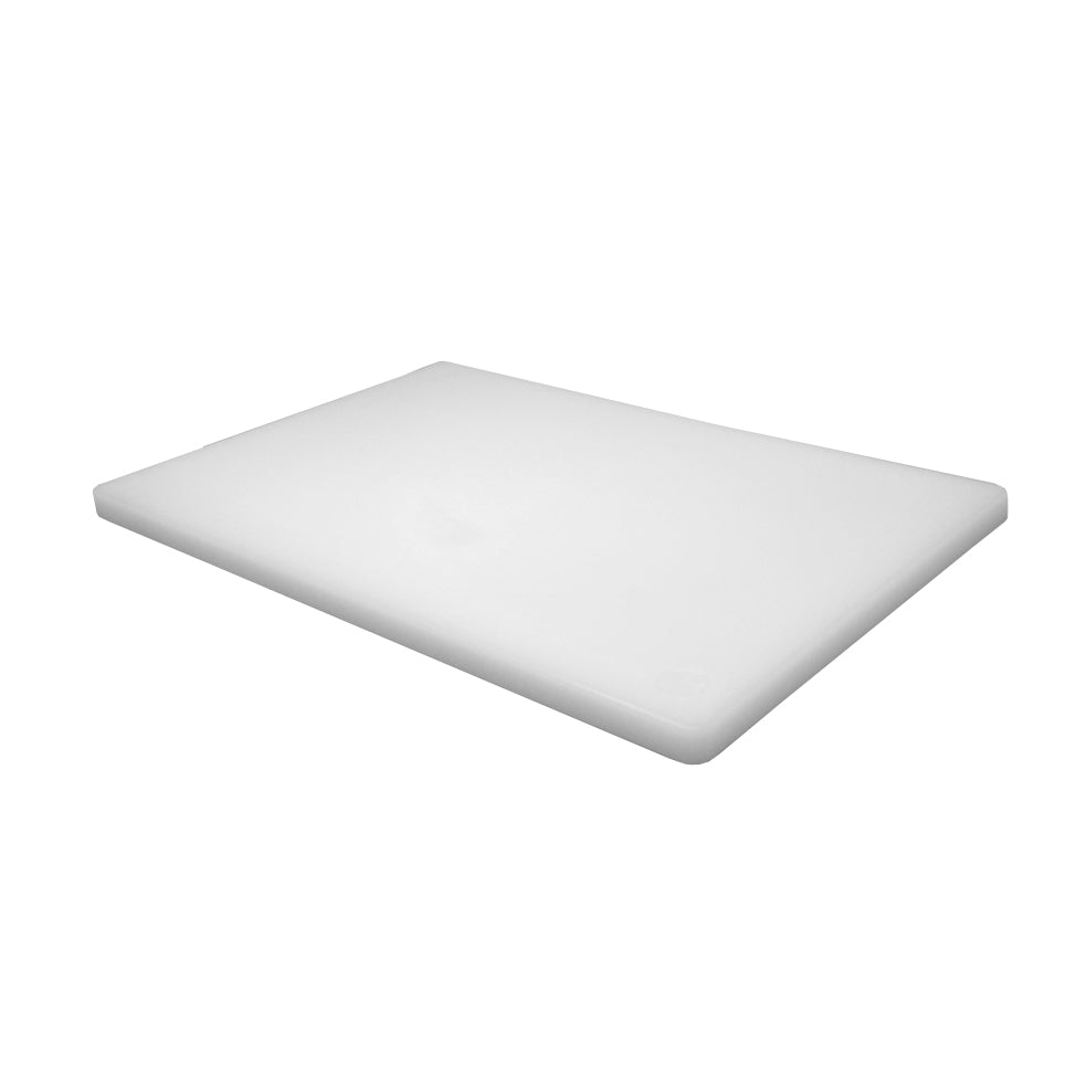 Omcan 41417 Plastic Cutting Board, 6" x 10" x 1/2" White Polyethylene, Dishwasher Safe