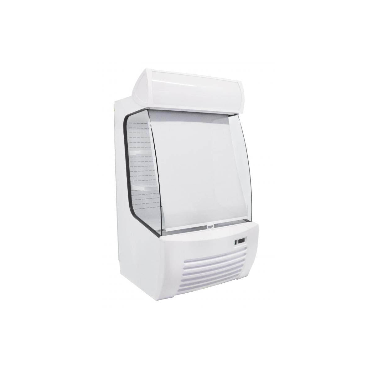 Omcan 41465 37" Open Air Refrigerated Display Case in White, 2 Shelves, 12.71 cu.ft.
