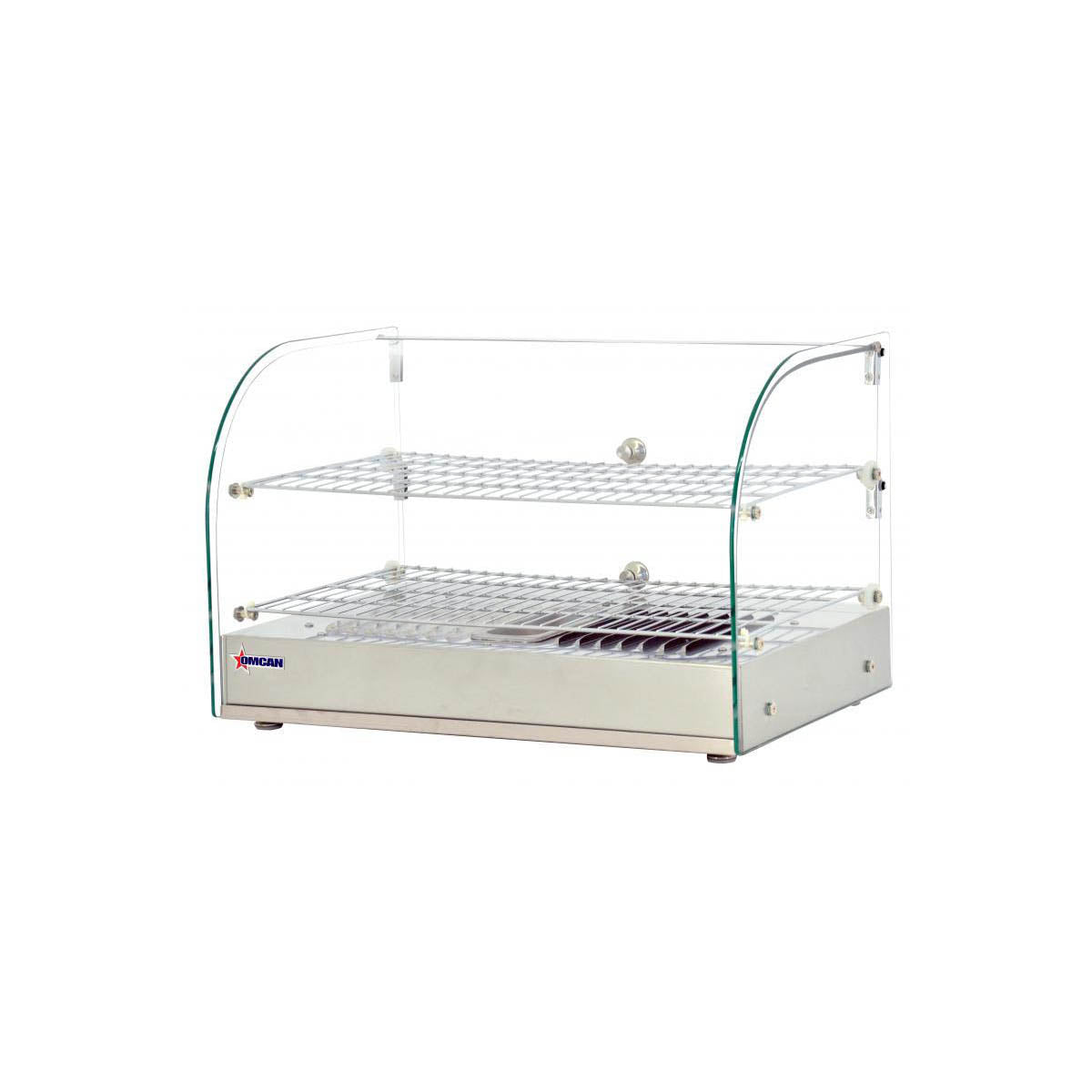 Omcan 41870 22" Countertop Hot Food Display Case