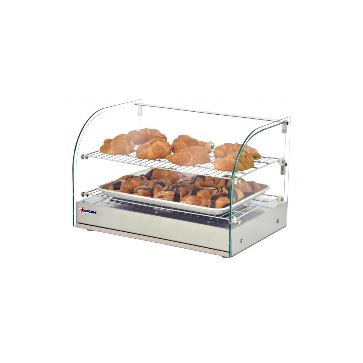 Omcan 41870 22" Countertop Hot Food Display Case