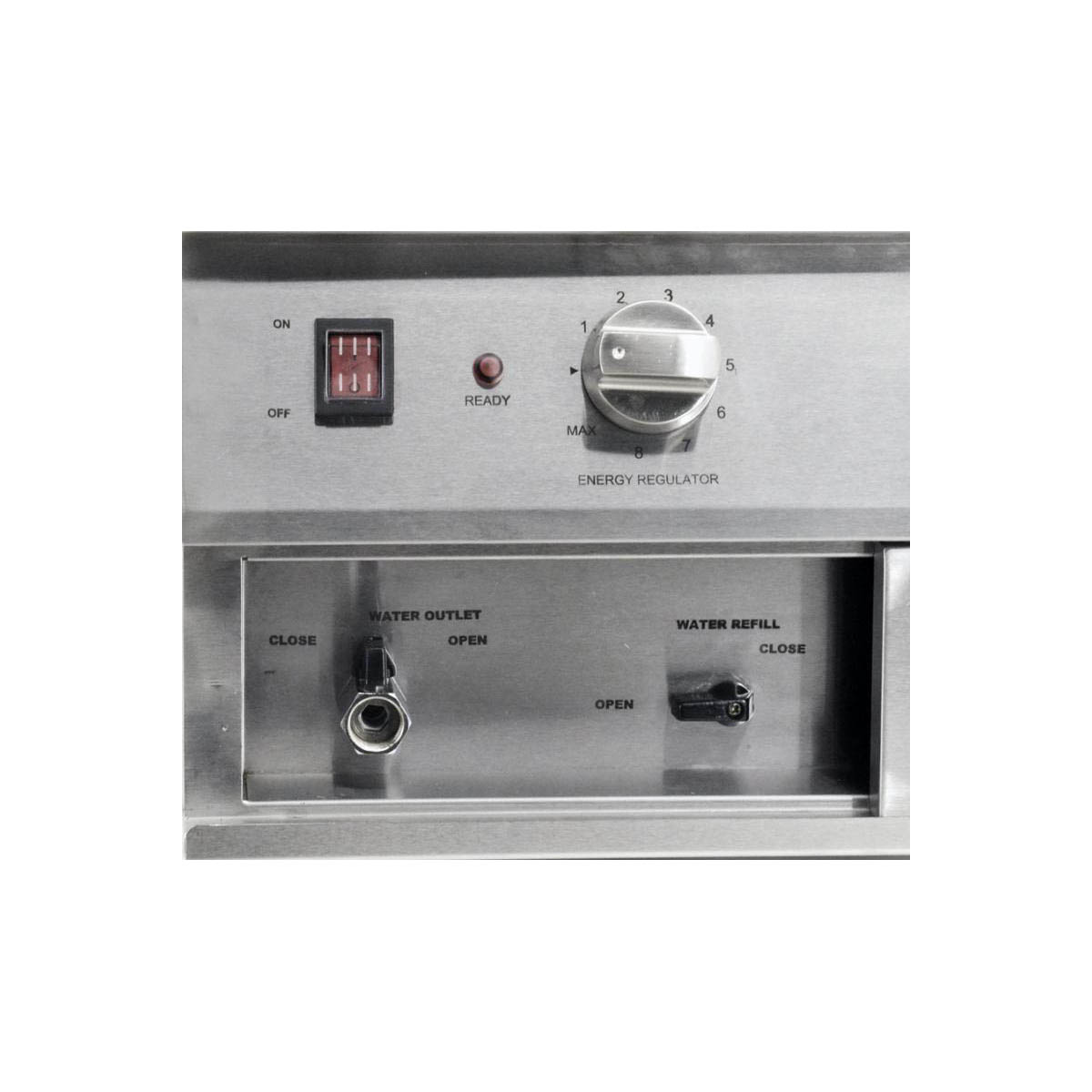 Omcan 41883 4.74 Gallon-18 Liter Countertop Electric Pasta Cooker, 2 Tanks, 240V, 7200W | 28" Wide
