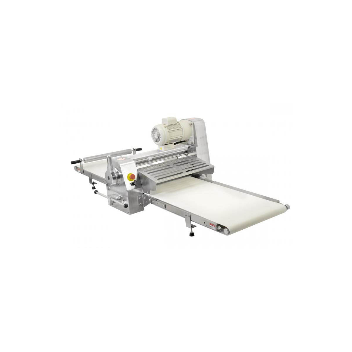 Omcan 42154 Countertop Reversible Dough Sheeter, 20-1/2" Rollers with Foldable Tables, 3/4 Hp | stainless steel