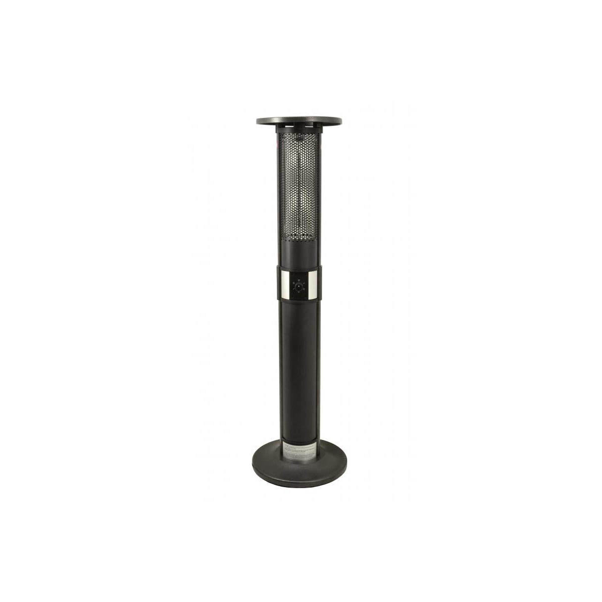 Omcan 43124 Electric Patio Heater, 360° Tip-Over Switch, Carbon Fiber Heating Element, Powder Coated Frame, IP24 | 16" Wide