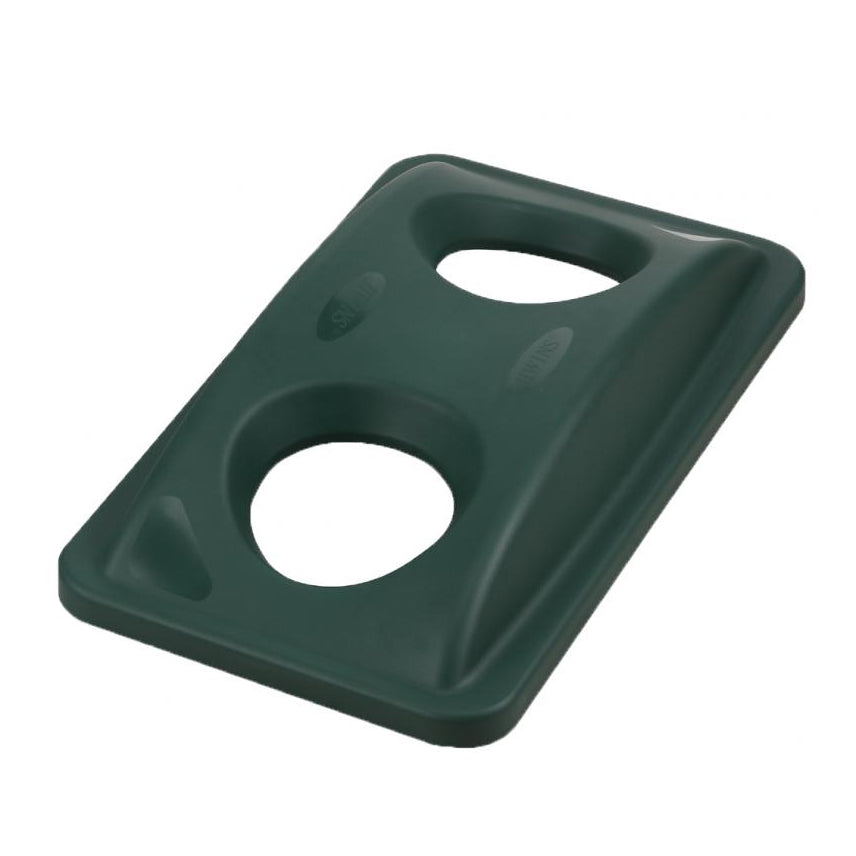 Omcan 43302 Recycling Container Lid, 20-Gallon Green Polypropylene for Bottle & Can Recycle Bins | plastic