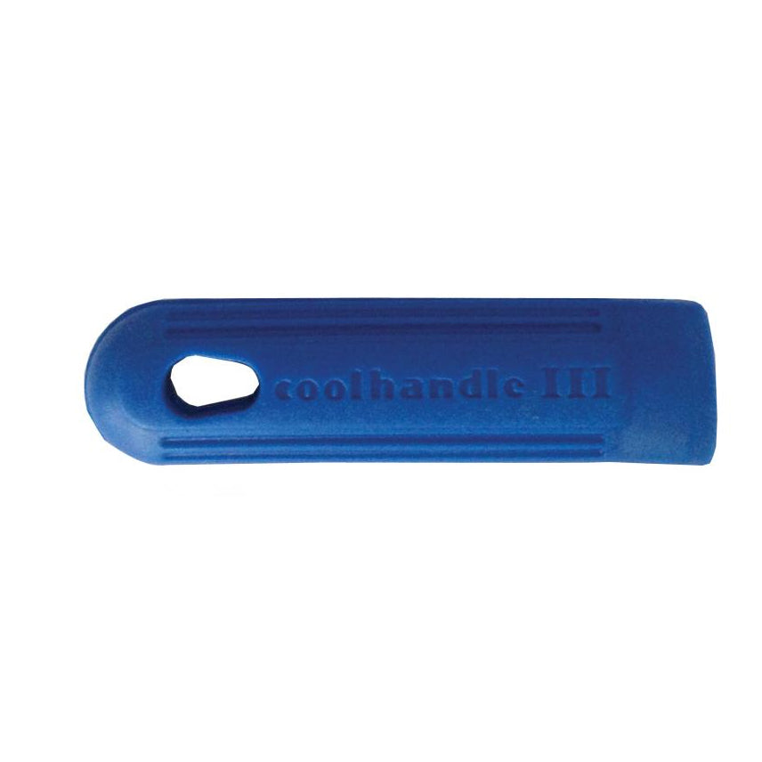 Omcan 43339 Cool Handle Pan Sleeve - 7" Silicone Grip for 7" & 8" Fry Pans, Blue, Heat-Resistant