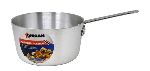 Omcan 43343 Sauce Pan, 2.5 Qt Aluminum Cookware, Lightweight Commercial-Grade, Perfect for Sauces