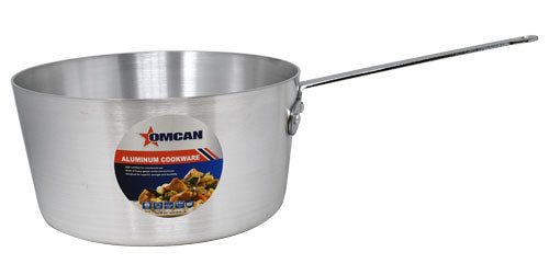 Omcan 43348 Sauce Pan - 8.5 Qt Commercial Aluminum Sauce Pan for Professional Kitchens
