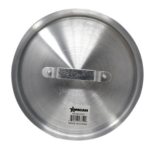 Omcan 43352 Aluminum Cookware Cover, 3.5 Qt Lid for Pots & Pans, Commercial Durable