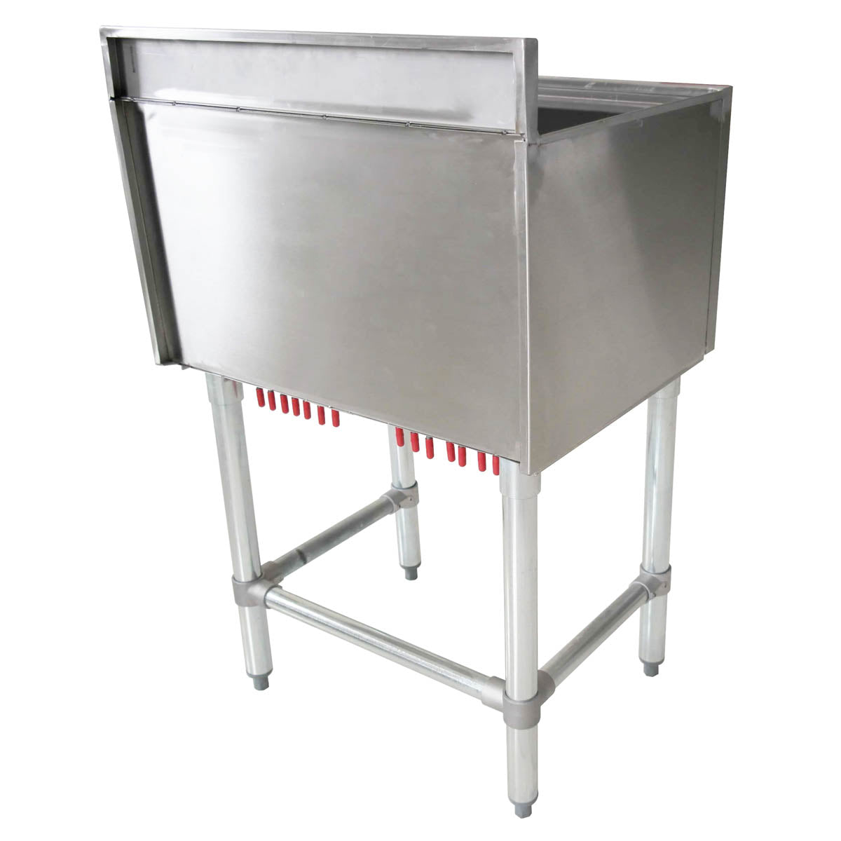 Omcan 43478 Underbar Ice Bin/Cocktail Unit with 134 lbs Ice Capacity | stainless steel & galvanized