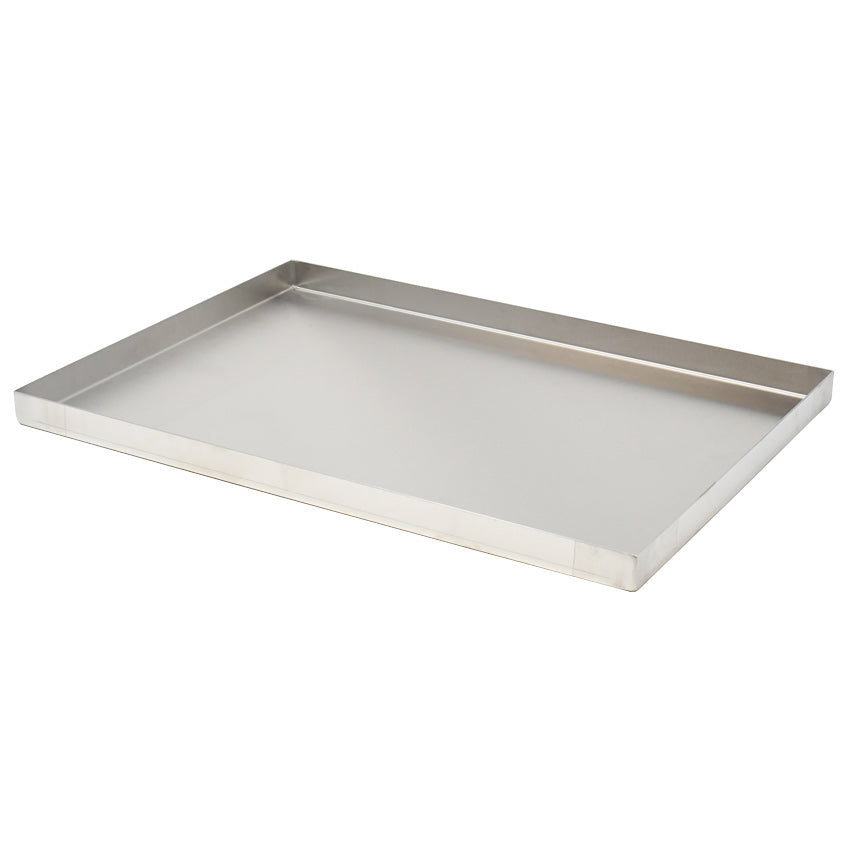 Omcan 43513 Stainless Steel Food Pan, 18" X 12" X 1" Corner Drain Holes, 1" Depth