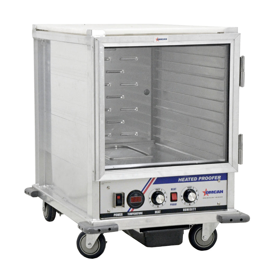 Omcan 43554 Mobile Full Height Non-Insulated Heated/Proofing Cabinet, (1) Glass Door | 20.75" Wide