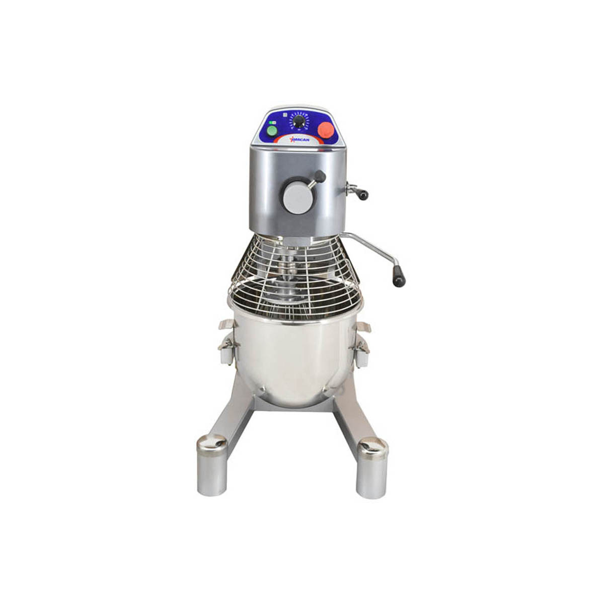 Omcan 43560 Floor Model 20 qt Planetary Mixer with Guard and Timer, #12 HUB, 3-Speed, 2 hp | 21" Wide