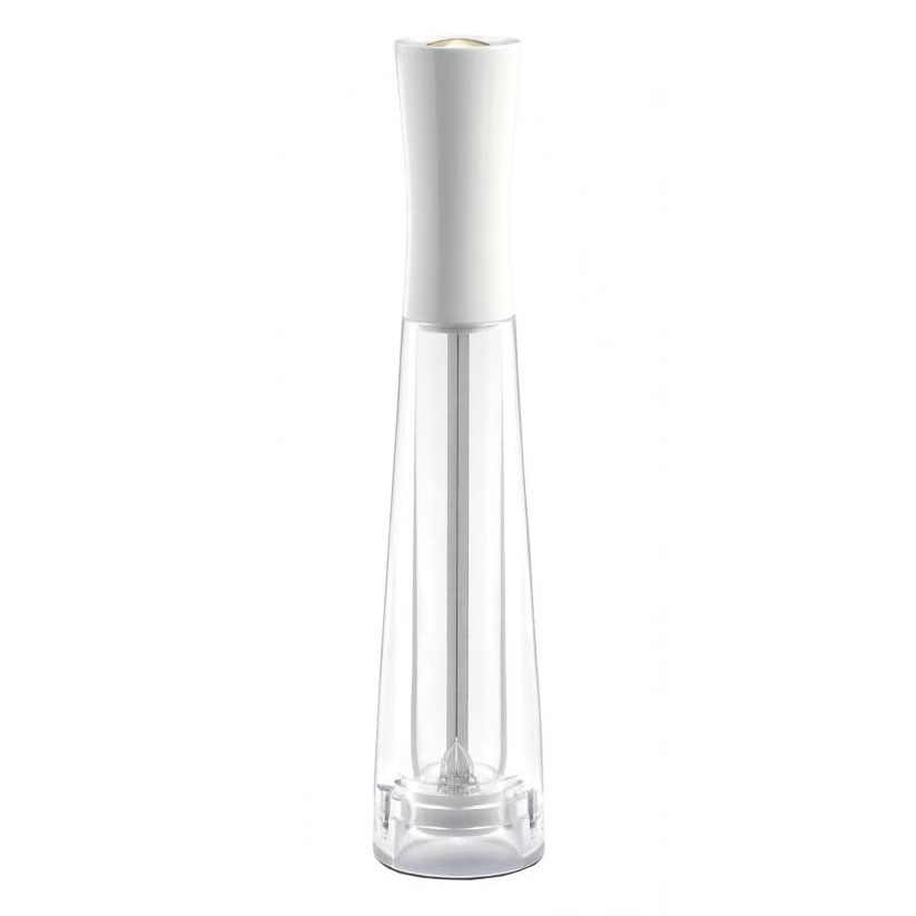 Omcan 43702 Tosca 10" Salt Mill, 26 cm Tall, Wood & Acrylic Steel Mechanism, 20-Year Guarantee
