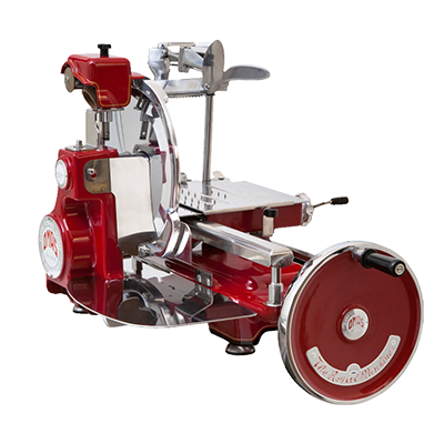Omcan 44007 Trento Volano Manual Meat Slicer, 12.5" Cast Iron/Stainless Steel, 360° Blade Guard, NSF Certified, Made in Italy | cast iron & stainless steel