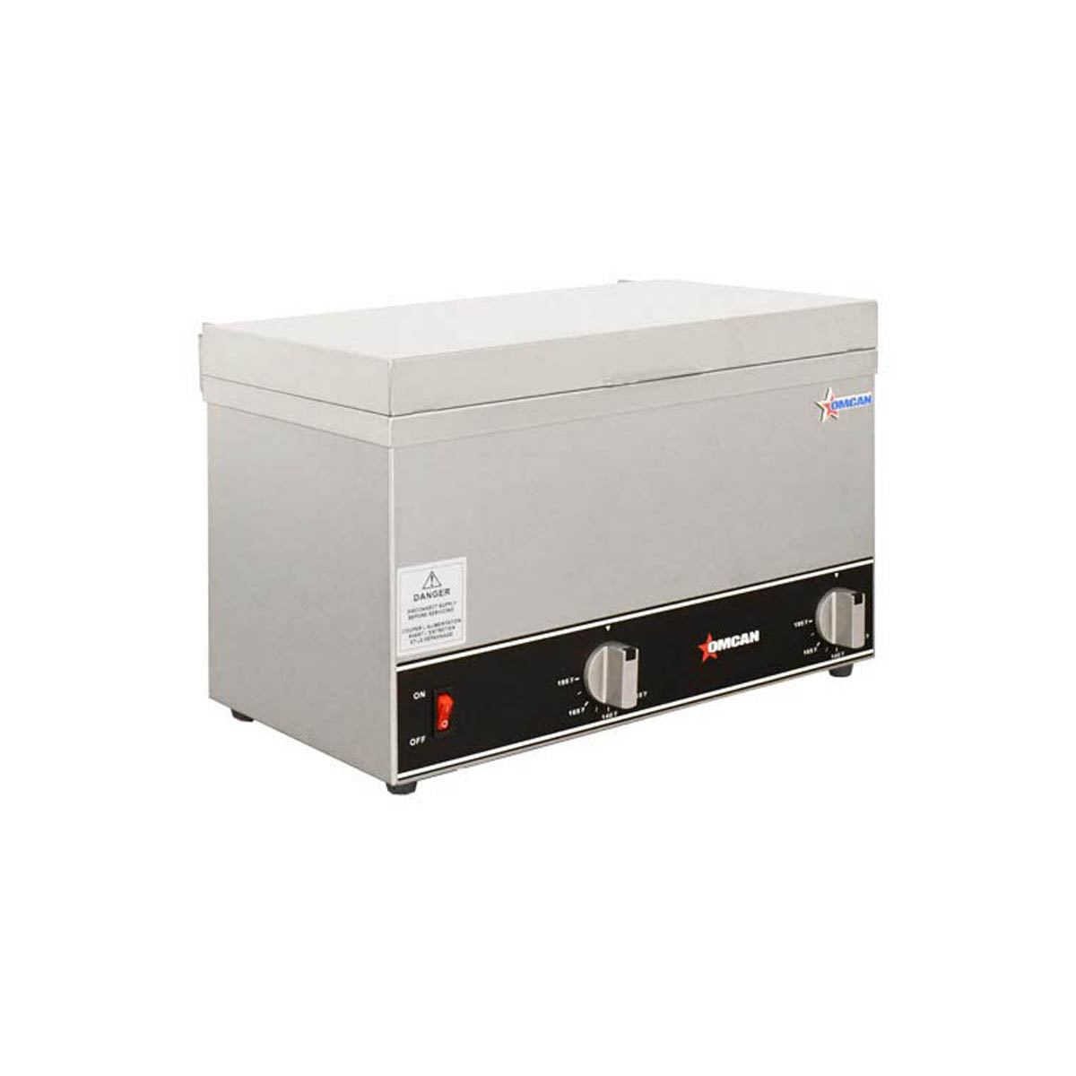 Omcan 44182 (Fw-Cn-0252) Double Pot Sauce Warmer, Countertop, Power Switch | 16.26" Wide