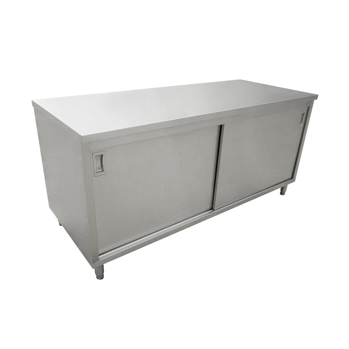 Omcan 44192 Cabinet Base Sliding Doors Work Table | 48" Wide