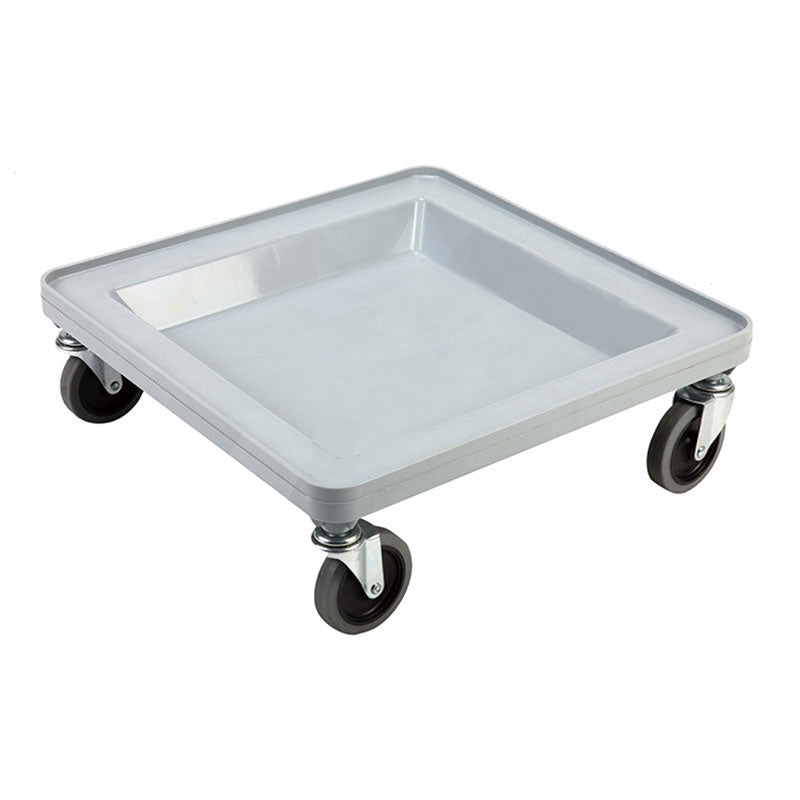 Omcan 44356 Gray Polypropylene Dish Rack Dolly, No Handle, Plastic Construction, Glass Rack Transport | 0" Wide
