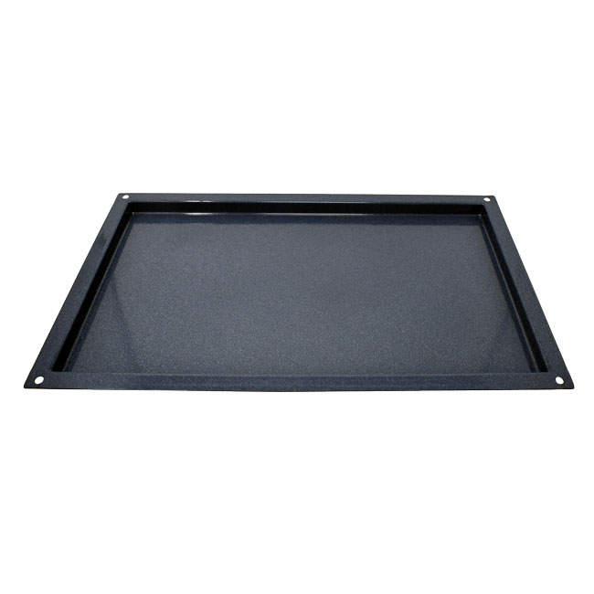 Omcan 44363 Commercial Roasting Pan, GN 1/1, 21" x 13" x 1" (1mm) Granite Enamel
