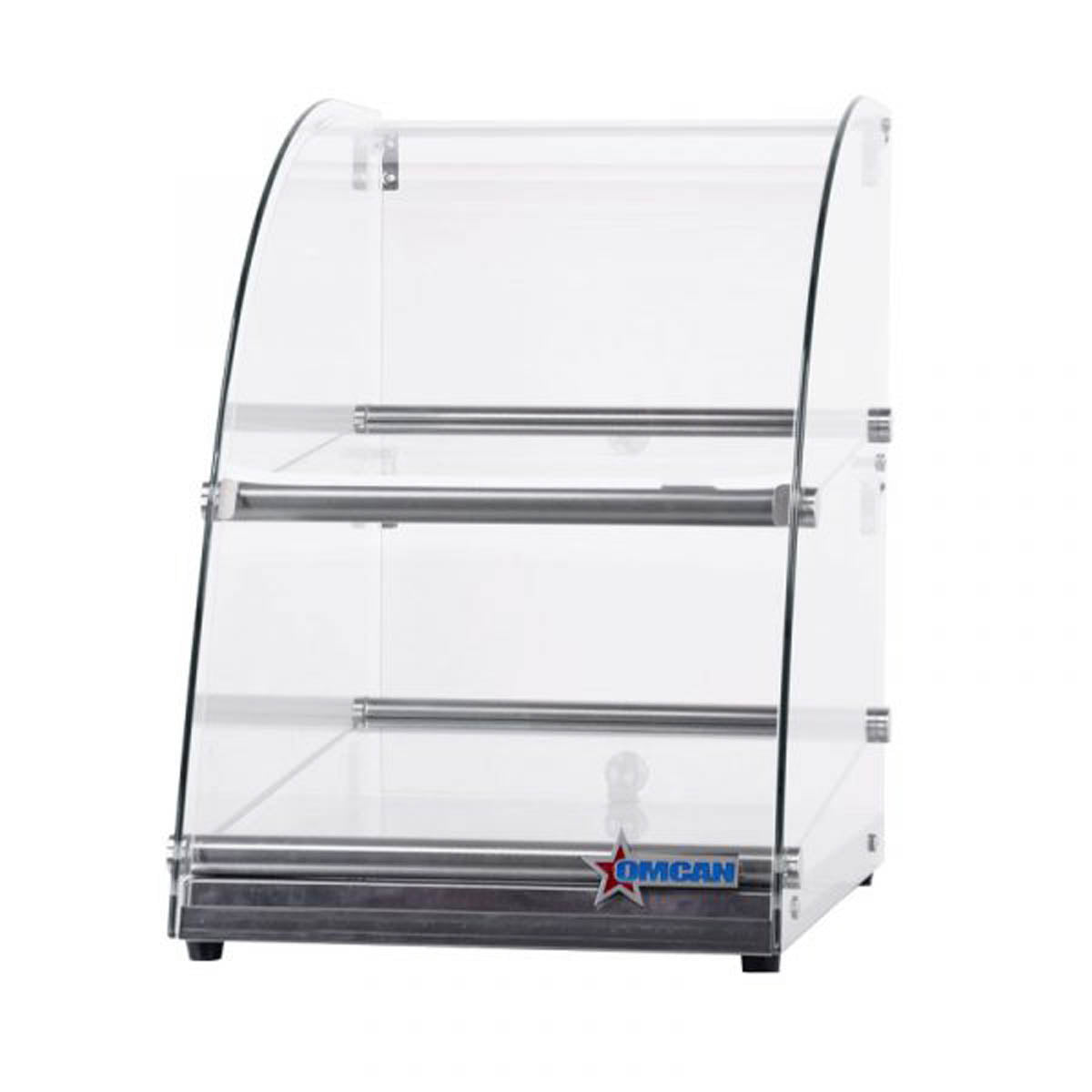 Omcan 44374 (44374) Display Case, Countertop, Curved Front Glass | glass & stainless steel