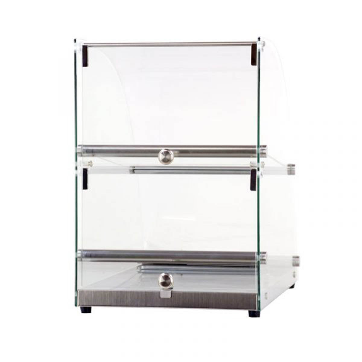 Omcan 44374 (44374) Display Case, Countertop, Curved Front Glass | glass & stainless steel