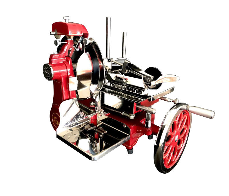 Omcan 44375 Trento Volano 12" Manual Meat Slicer - Hand-Operated, Variable Thickness, 12" Blade, Made in Italy