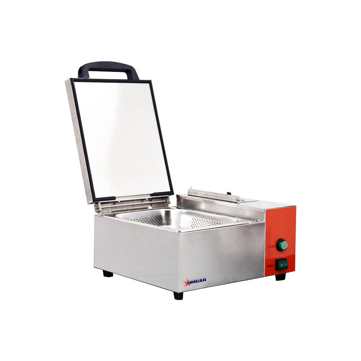 Omcan 44407 (Fw-Cn-1800) Steamer, Electric, Countertop, Half-Size Pan | 16.4" Wide