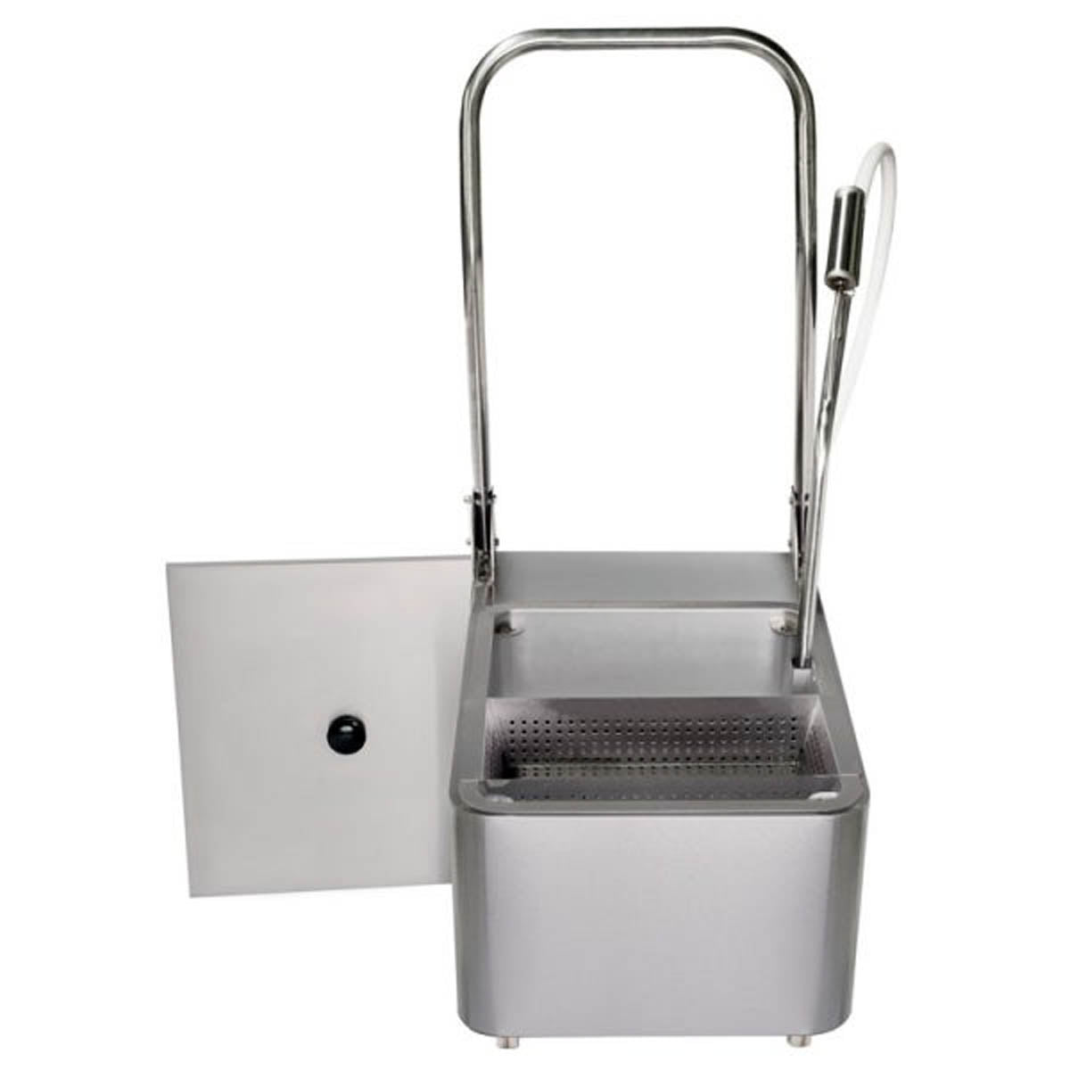 Omcan 44481 Mobile Fryer Filter | stainless steel tank & cabinet