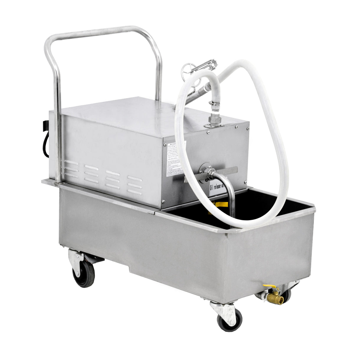 Omcan 44481 Mobile Fryer Filter | stainless steel tank & cabinet