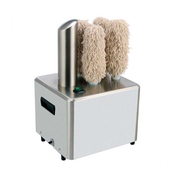 Omcan 44516 Countertop Glass Polisher, 330 Glasses/Hour, 5 Brushes -1.8 HP/1350W-120V/60Hz