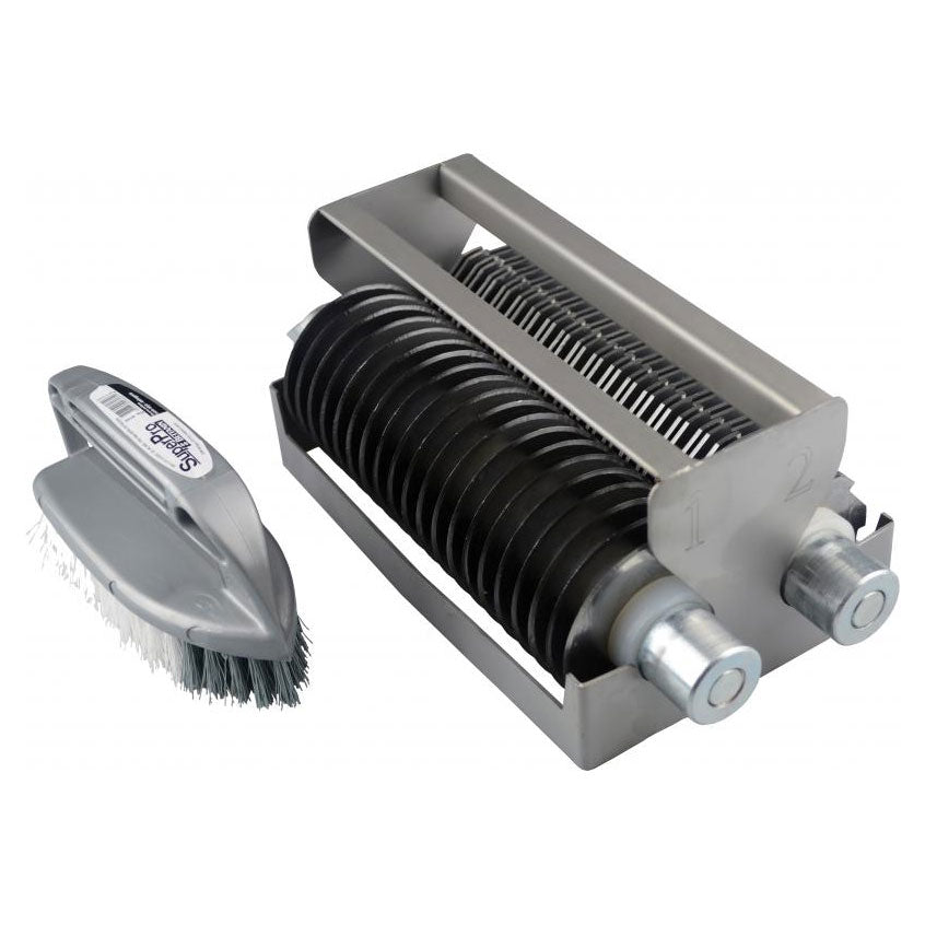 Omcan 45410 10mm Heavy Duty Meat Slicing Kit, Stainless Steel Attachment for Meat Grinder, 1 Set
