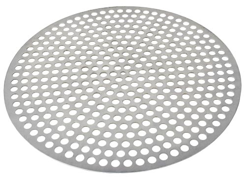 Omcan 46741 Commercial Pizza Pan, 8" Round Perforated Aluminum Tray - Ideal for Even Baking | aluminum (gauge unspecified)