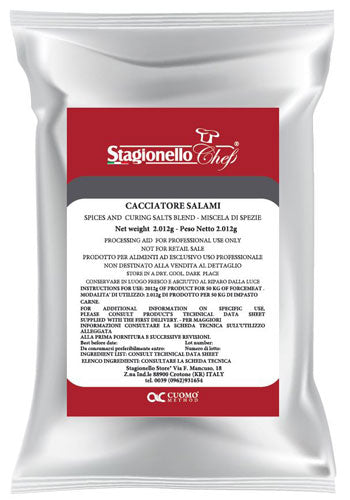 Omcan 47005 Curing Salts & Spice Blend For Fermentation Salami Cacciatore, 2.01 Kg Bag - 1/Bag