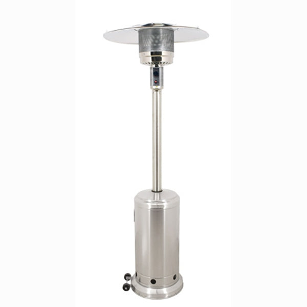 Omcan 47016 Patio Heater, 87H, Propane/Butane, 45,000 BTU, Stainless Steel, Powder Coat Finish