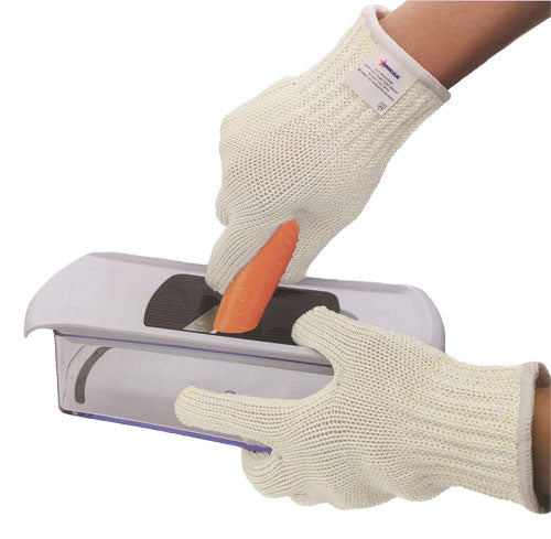 Omcan 47255 Cut-Resistant Reversible 5-Finger Glove, Small Size, Red Band, Cut Protection