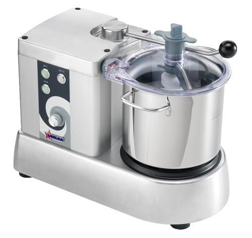Omcan 47269 (47269) Bowl Cutter 6L, Stainless Steel Bowl, 110V/60/1-Ph