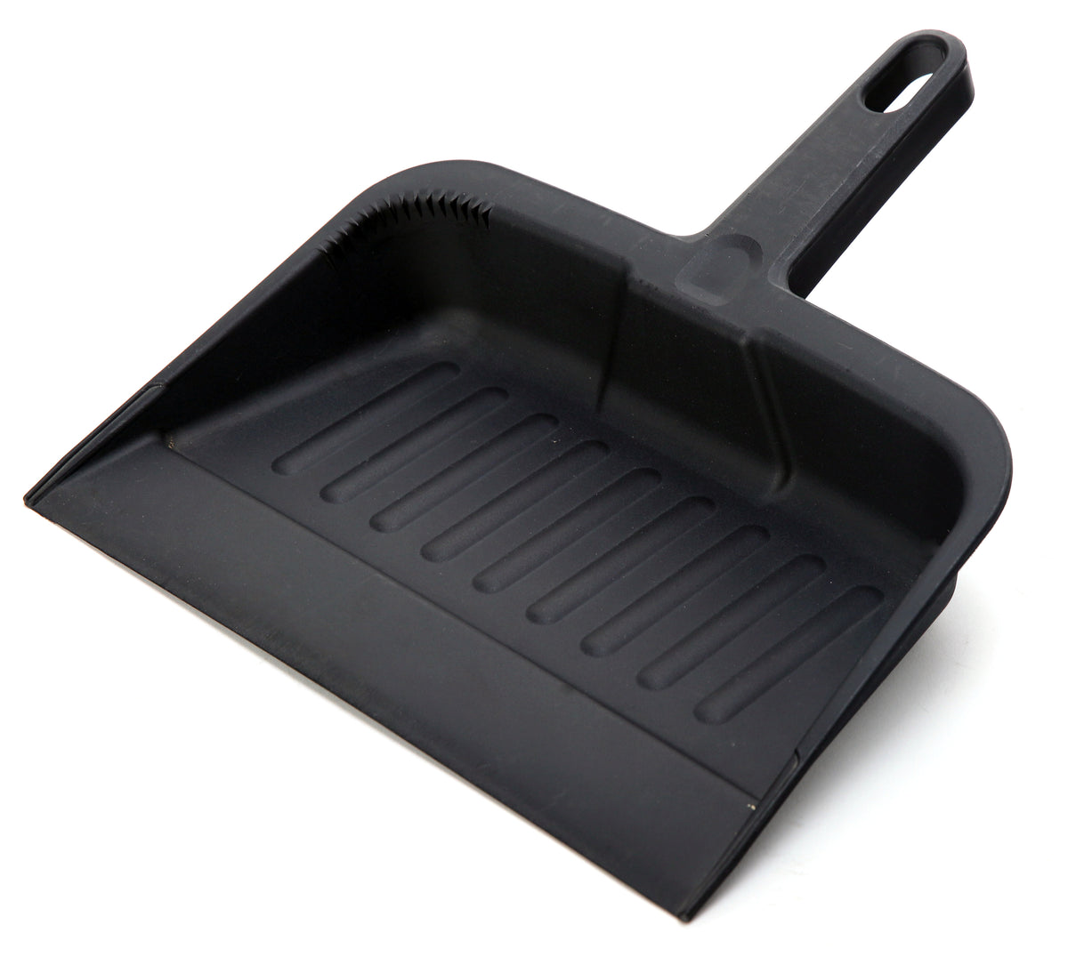 Omcan 47327 Dust Pan - 12 1/4" W x 8 1/4" D x 13 1/4" H, Black PP Plastic for Janitorial Use