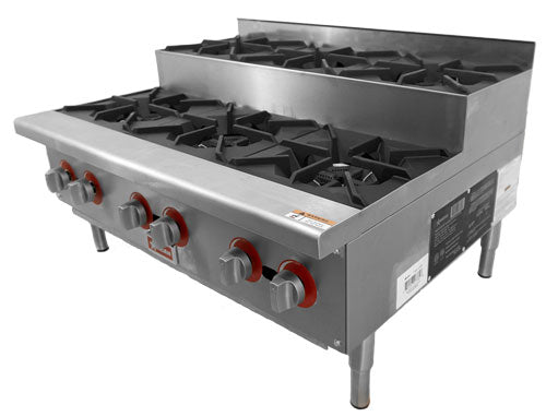 Omcan 47384 (47384) Hotplate, Natural Gas, Countertop | 36" Wide