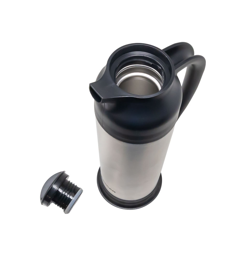 Omcan 47444 Thermal Coffee Carafe 34 oz (1 L) Double-Wall Vacuum-Insulated Stainless Steel | 33.8 - 50.0 oz (1.0 - 1.49 liters)