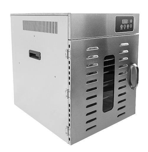Omcan 47446 Stainless Steel Food Dehydrator, Digital Control, 12 Trays, 120V, 1Hp, 30-90°C Temperature Range | 18.5" Wide