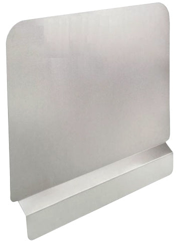 Omcan 47451 Stainless Steel Side Splash Guard, for fryer | 48" Wide