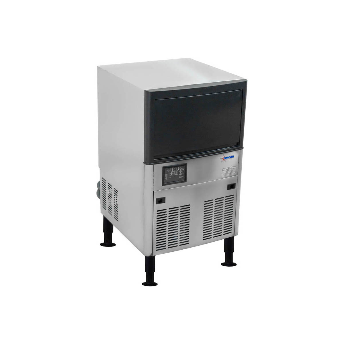 Omcan 47483 23" Air Cooled Full Cube 120 lb Undercounter Ice Machine with 40 lb Bin