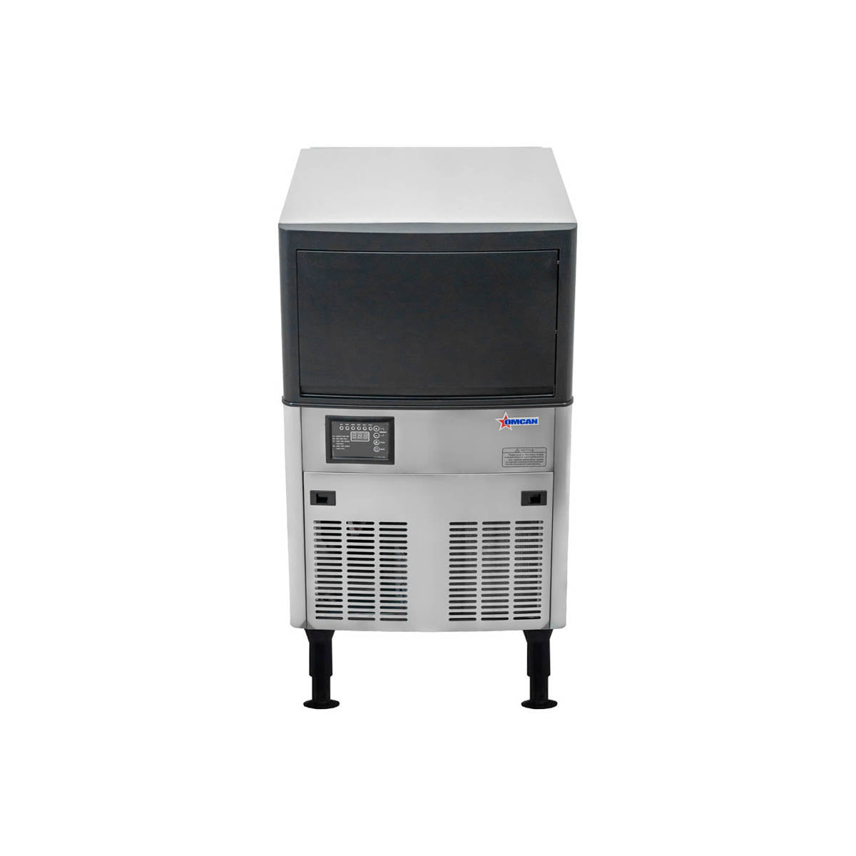 Omcan 47483 23" Air Cooled Full Cube 120 lb Undercounter Ice Machine with 40 lb Bin